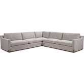 Nall 3 Piece Sectional Sofa in Roderick Pewter Fabric
